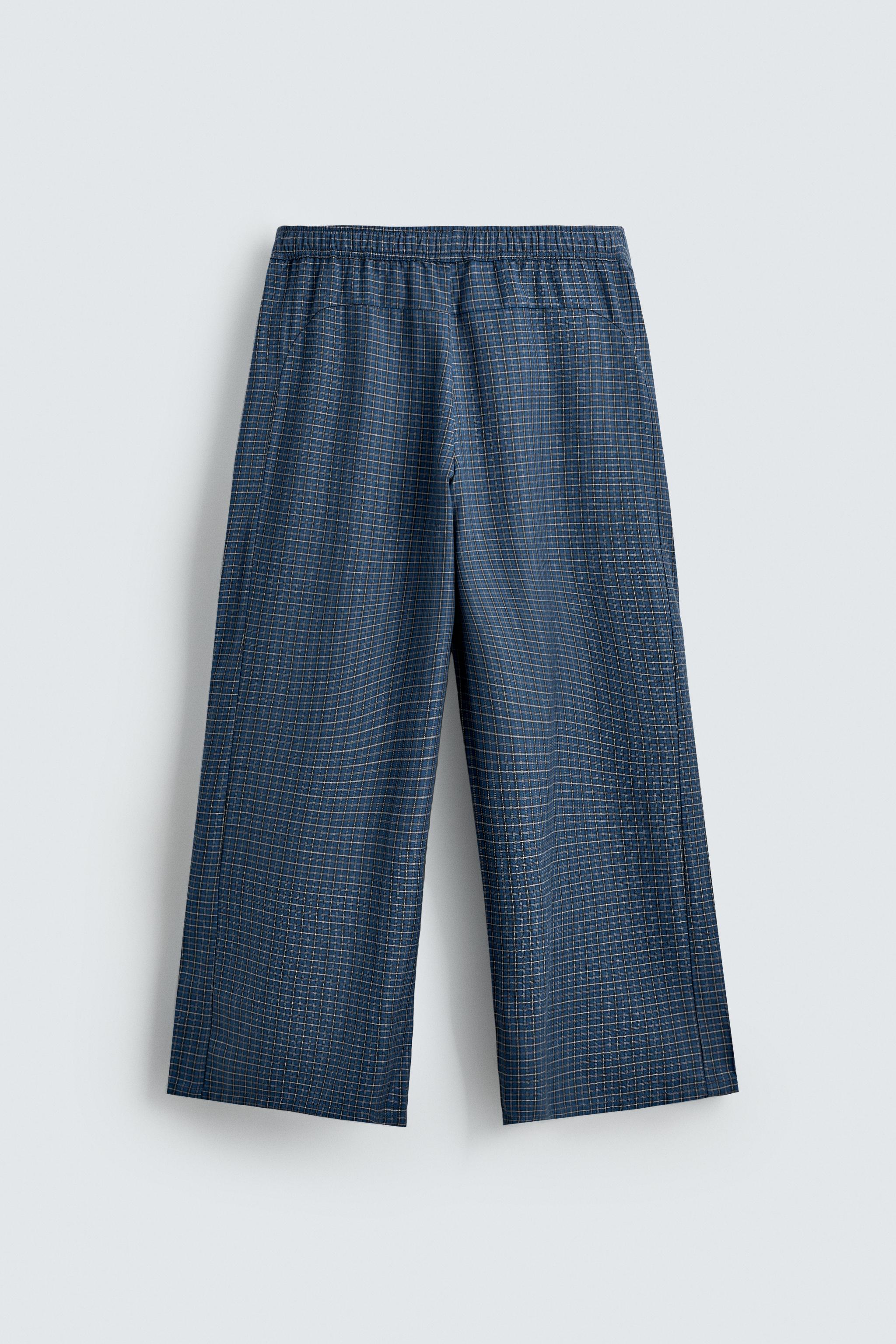 PANTALON BAGGY À CARREAUX