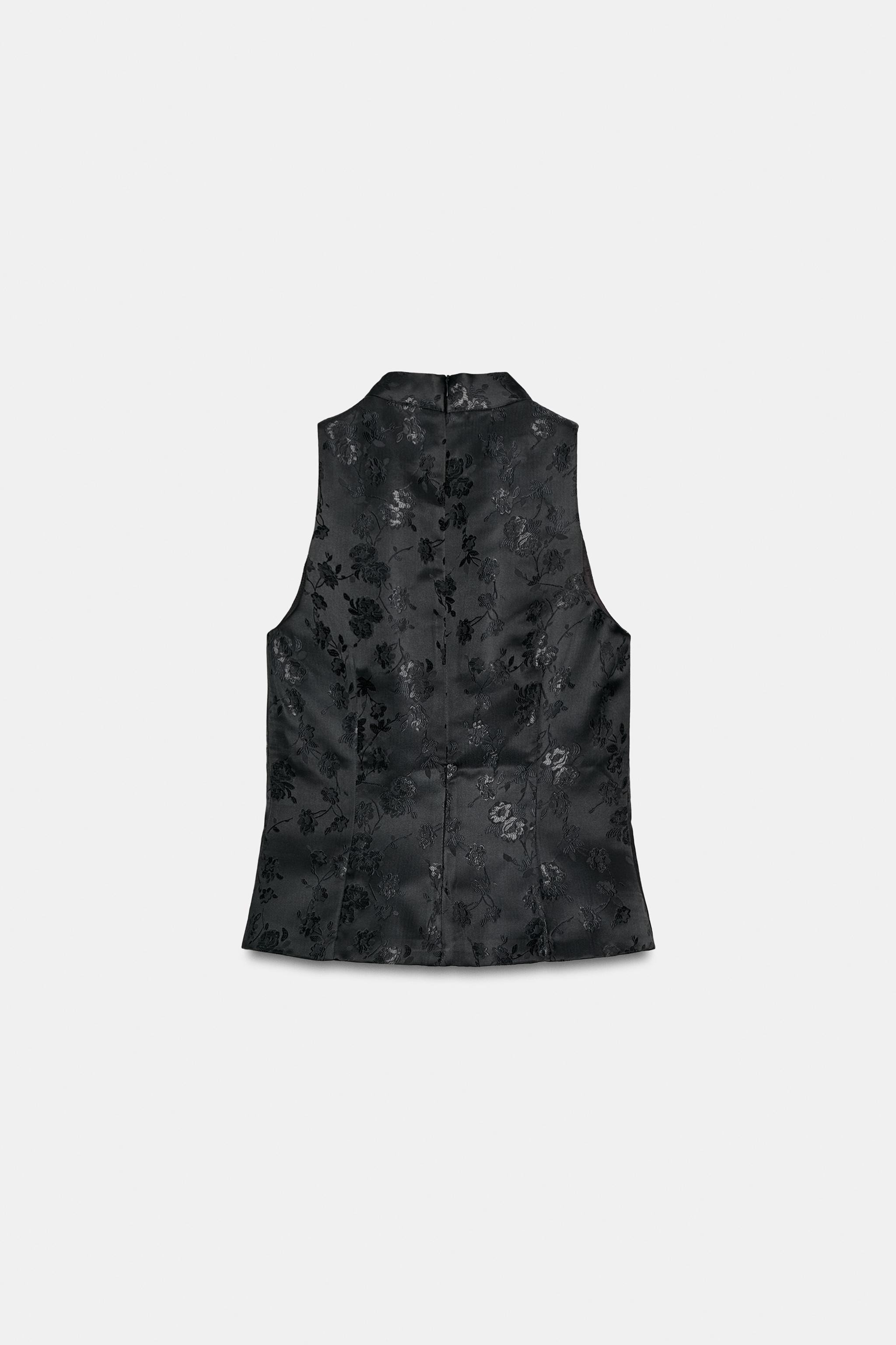 JACQUARD FROG FASTENING TOP