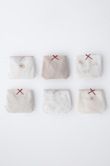 2-6 ANS/ LOT DE SIX CULOTTES IMPRIMÉ CHIOTS - Marron clair de Zara - Image 4