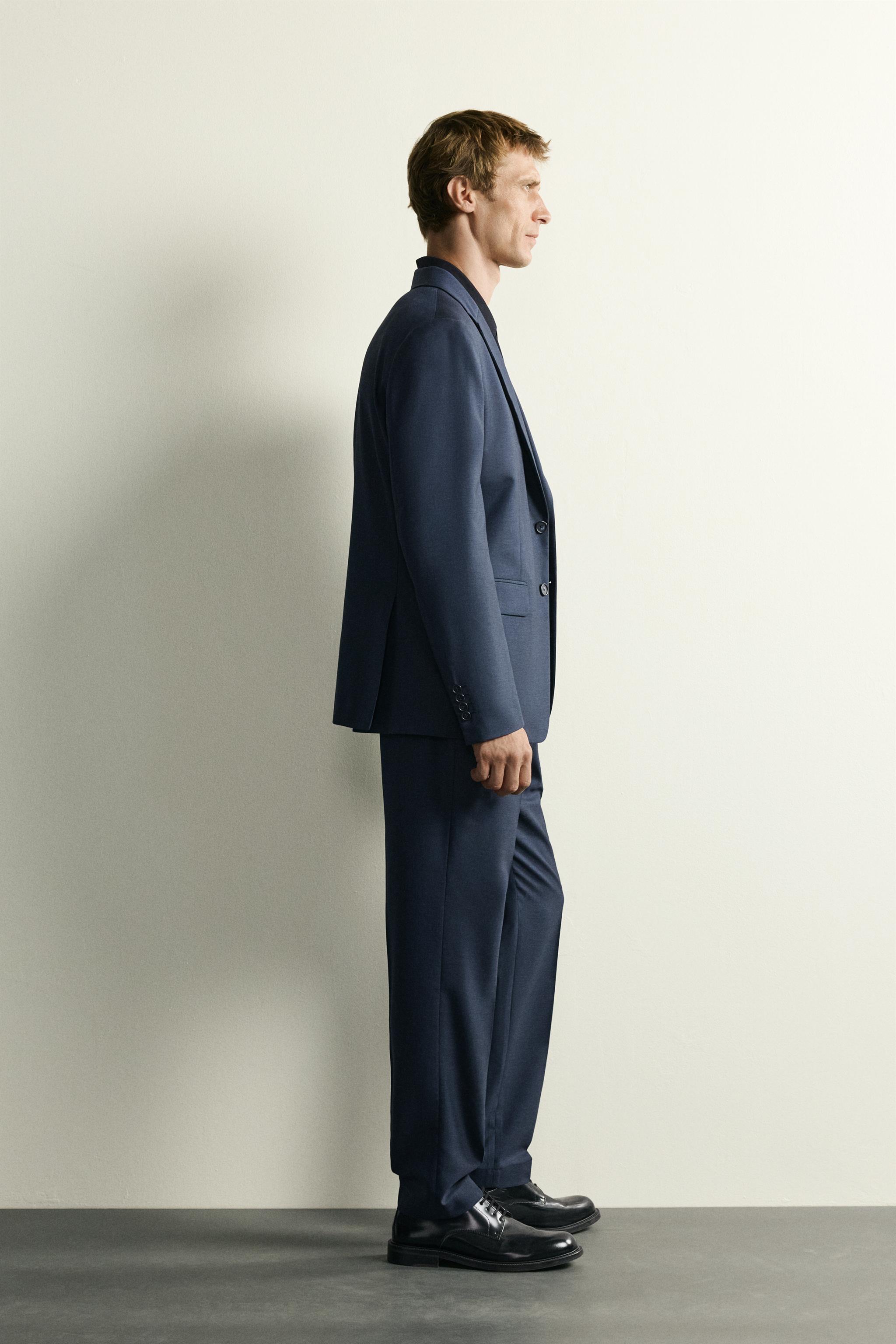 PLAID SUIT REGULAR FIT PANTS