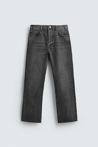 LIMITED EDITION STRAIGHT BOOTCUT JEANS - Grey by Zara