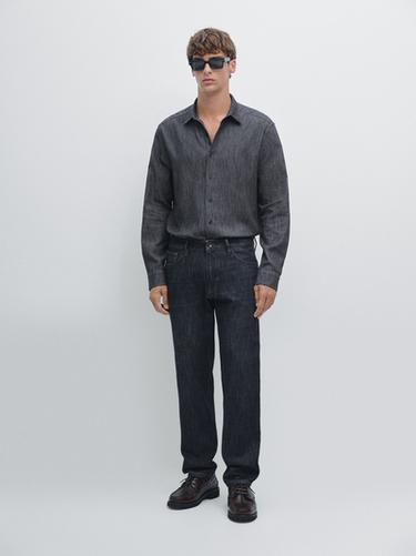 Zara Tapered fit jeans - Navy blue - Image 0