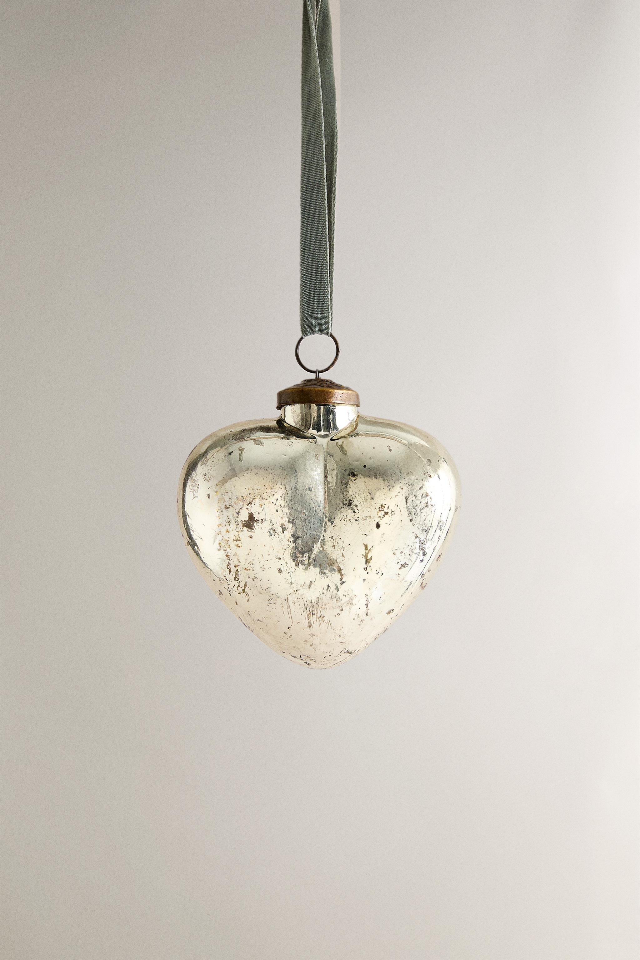 CHRISTMAS TREE HEART ORNAMENT - Silver | ZARA Canada