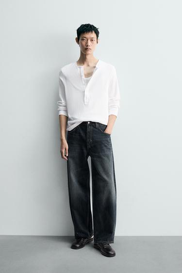 QUẦN JEANS BALLOON FIT WASH - Xanh dương/ Xám từ Zara