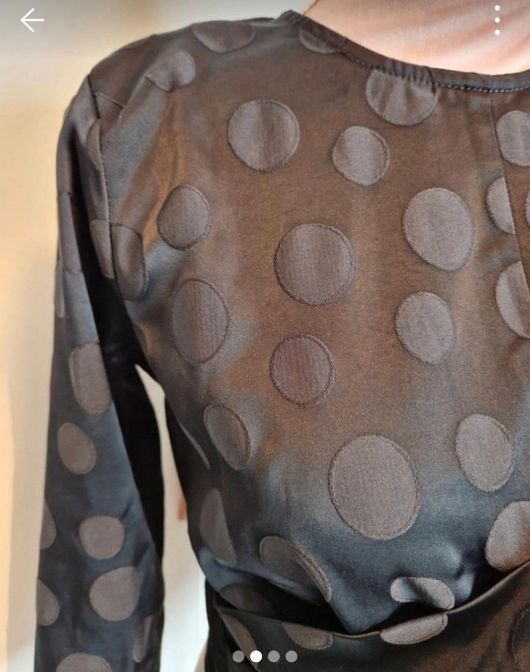 JACQUARD POLKA DOT CROP TOP - Image 4
