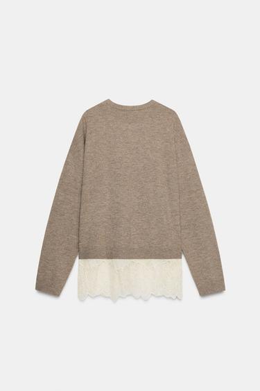 COMBINED KNIT JUMPER - Sand / Marl by Zara - Image 5