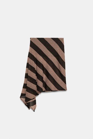 STRIPED RUSTIC BANDEAU TOP - Brown by Zara - Image 7