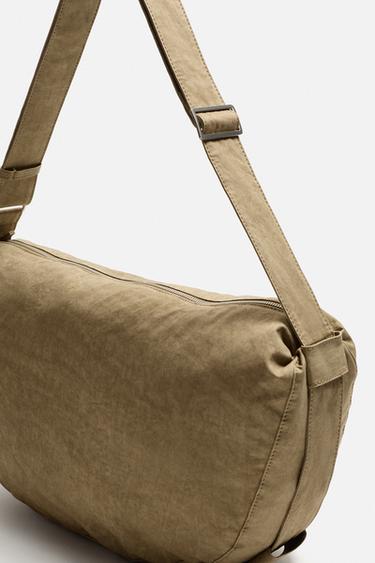 SAC PORTÉ ÉPAULE EN TISSU - Marron de Zara - Image 6