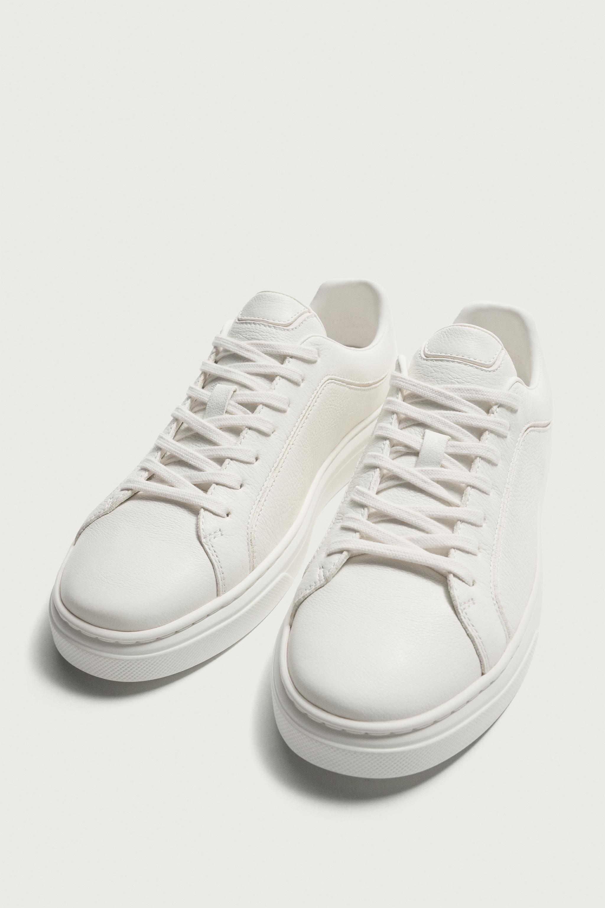 BASKETS EN CUIR