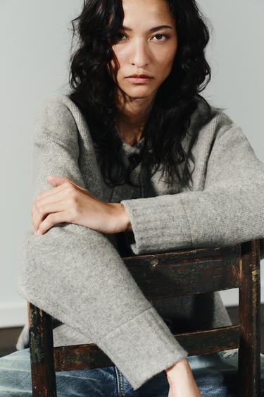 SOFT KNIT CARDIGAN - Grey marl by Zara - Image 4