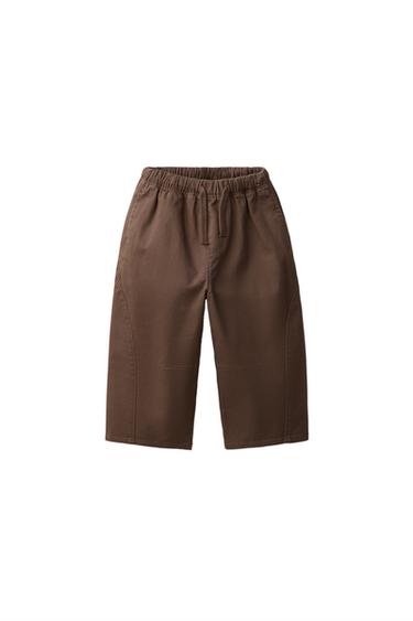 BAGGY TROUSERS - Brown by Zara