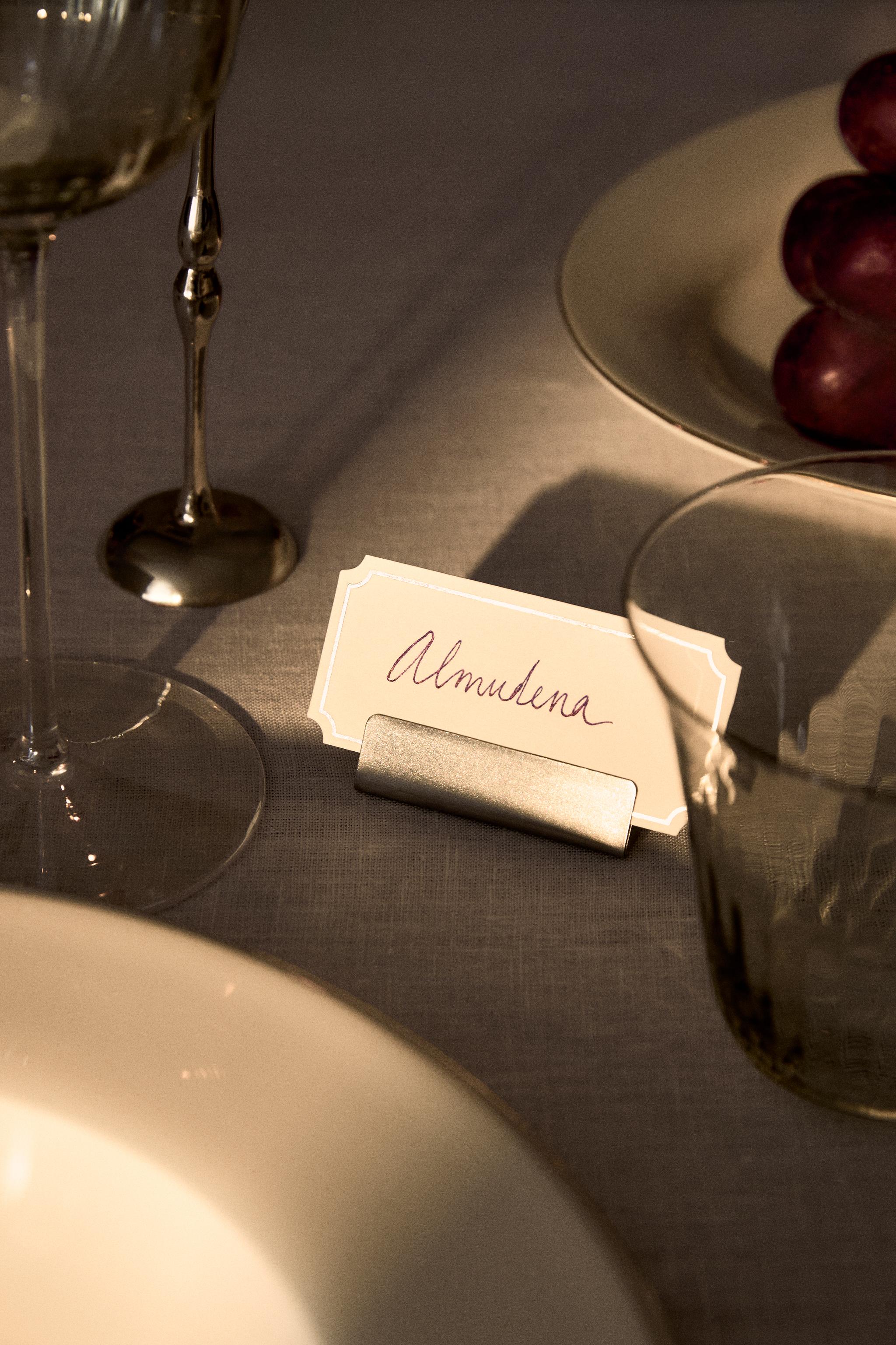 METAL PLACE CARD & CARD SET