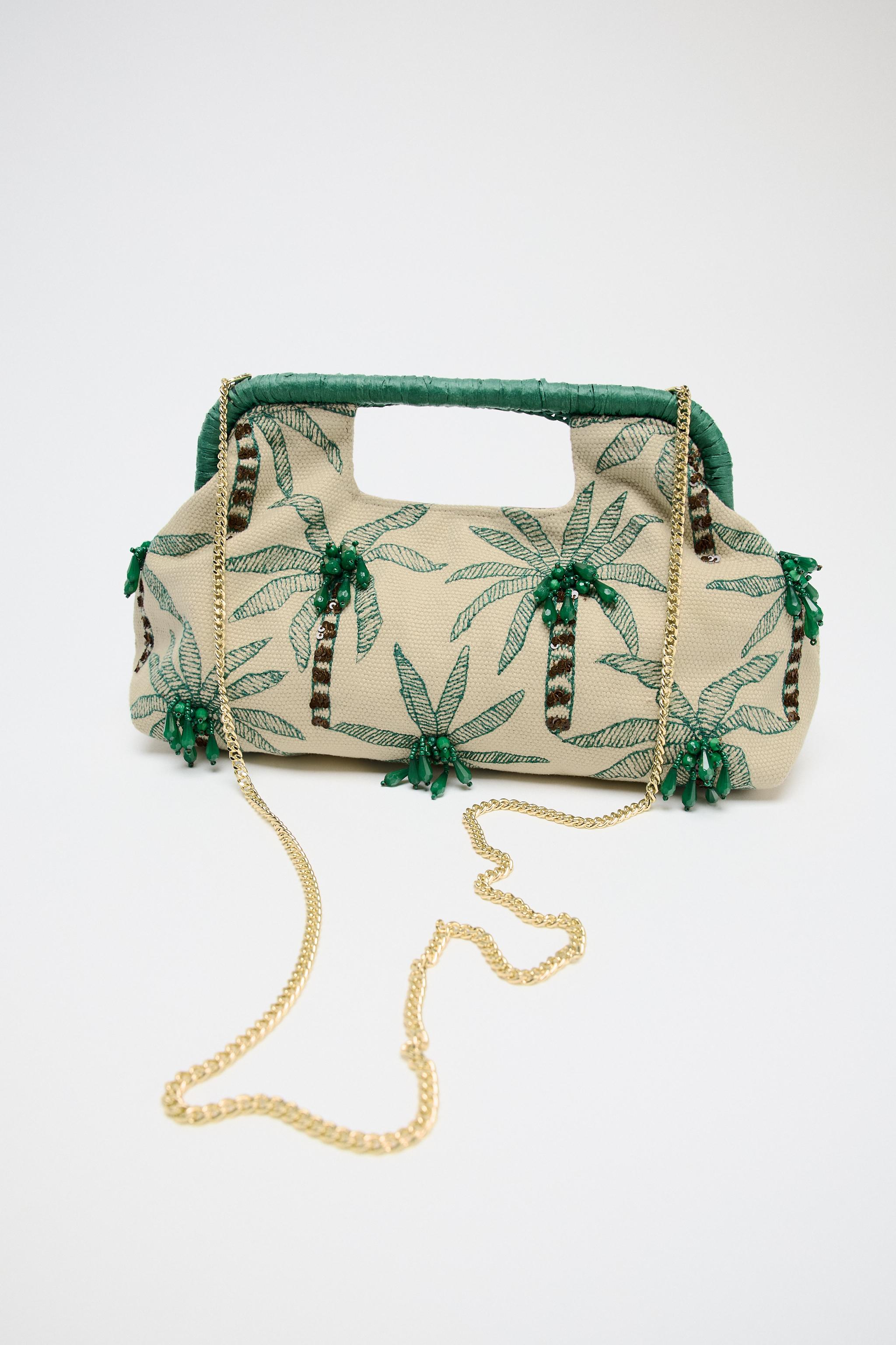 BEADED DETAIL CLUTCH - Ecru | ZARA United States