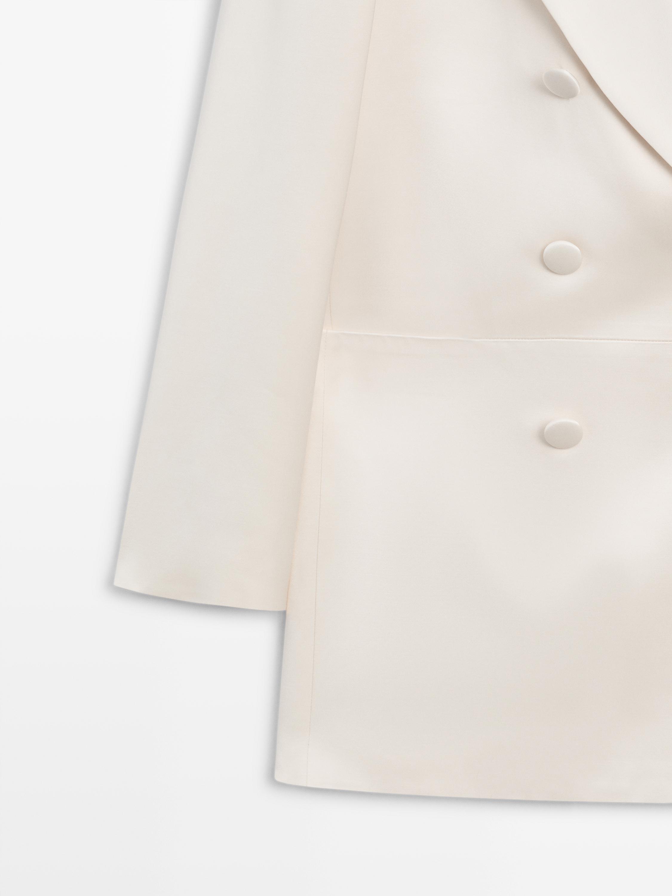 Satin blazer with buttons - STUDIO