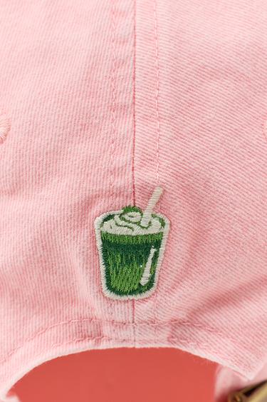 CASQUETTE SERGÉ INSCRIPTION MATCHA - Rose de Zara - Image 4