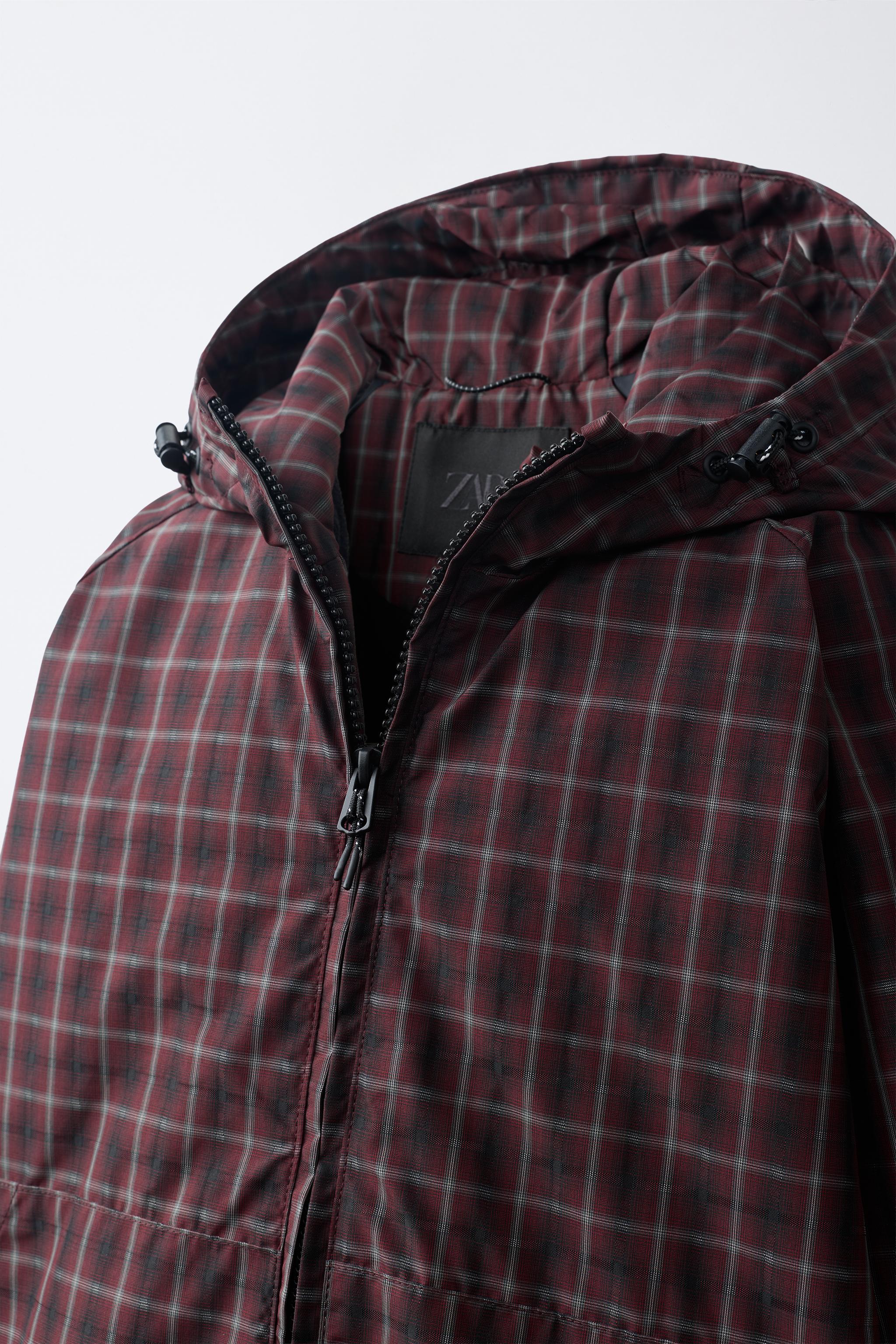 WATER-REPELLENT PLAID JACKET