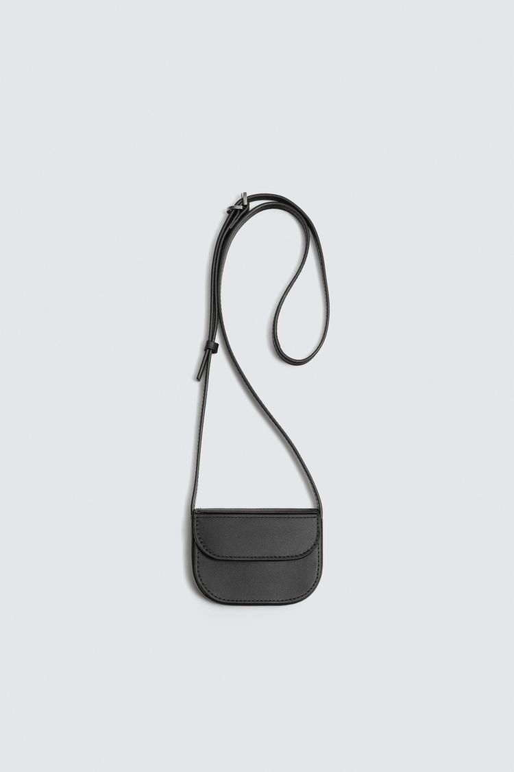 ZARA MINI LEATHER CROSSBODY BAG