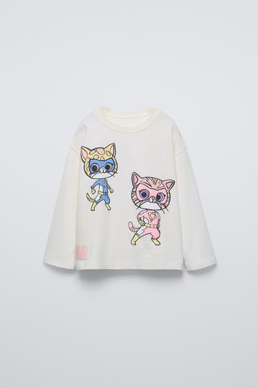 SUPERKITTIES © DISNEY RAISED PRINT T-SHIRT - Oyster-white by Zara