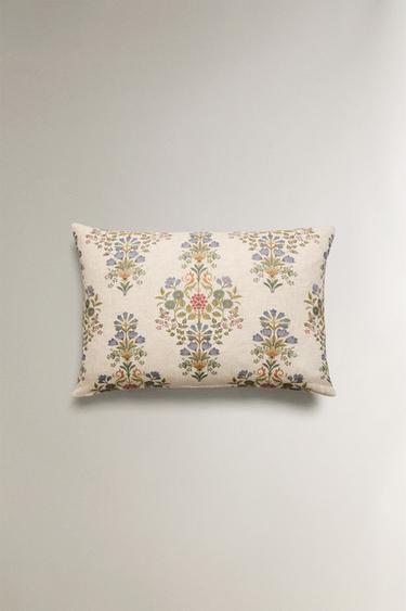 HOUSSE DE COUSSIN COTON FLEURS - Écru de Zara - Image 3
