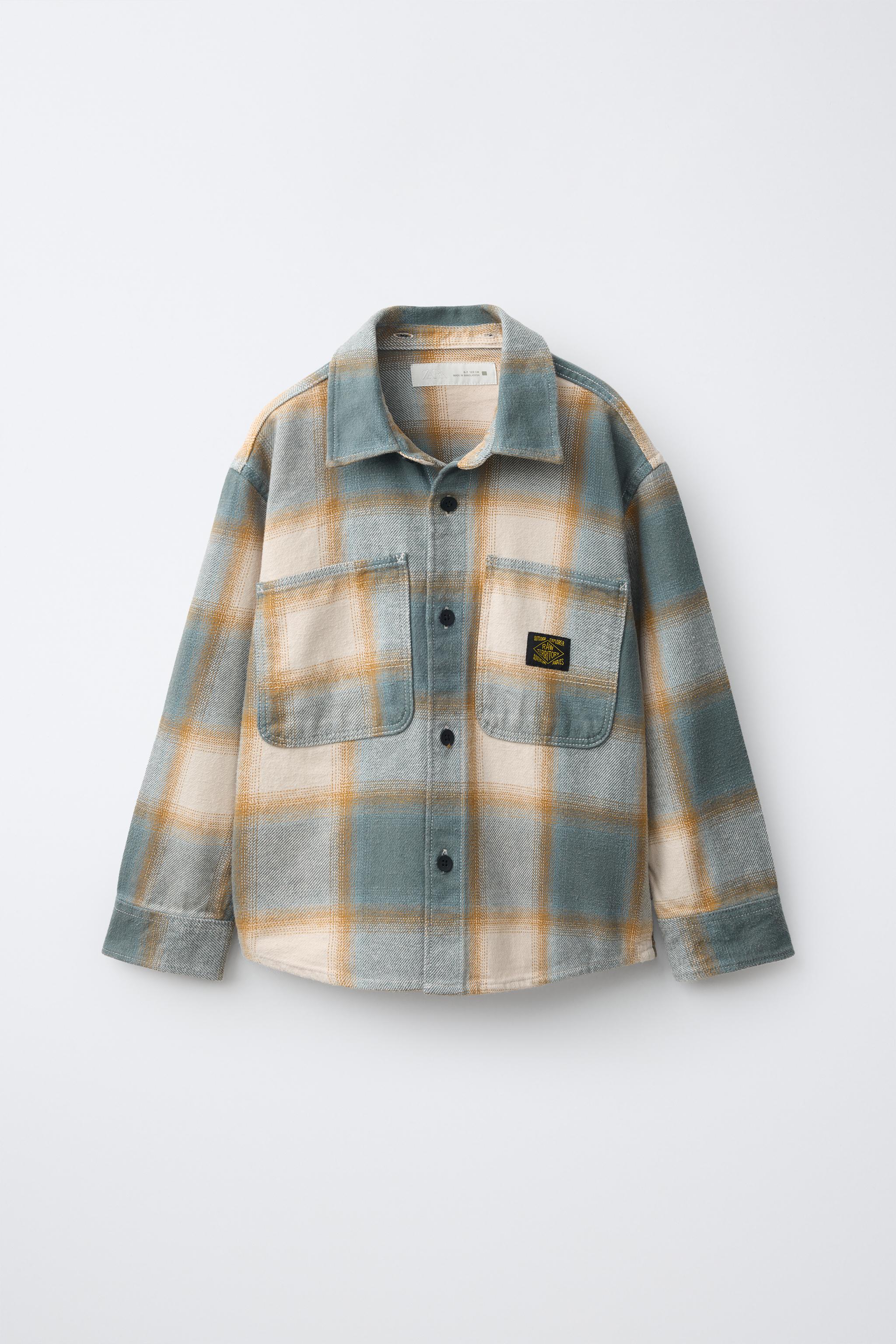 PLAID OVERSHIRT WITH DETACHABLE HOODIE