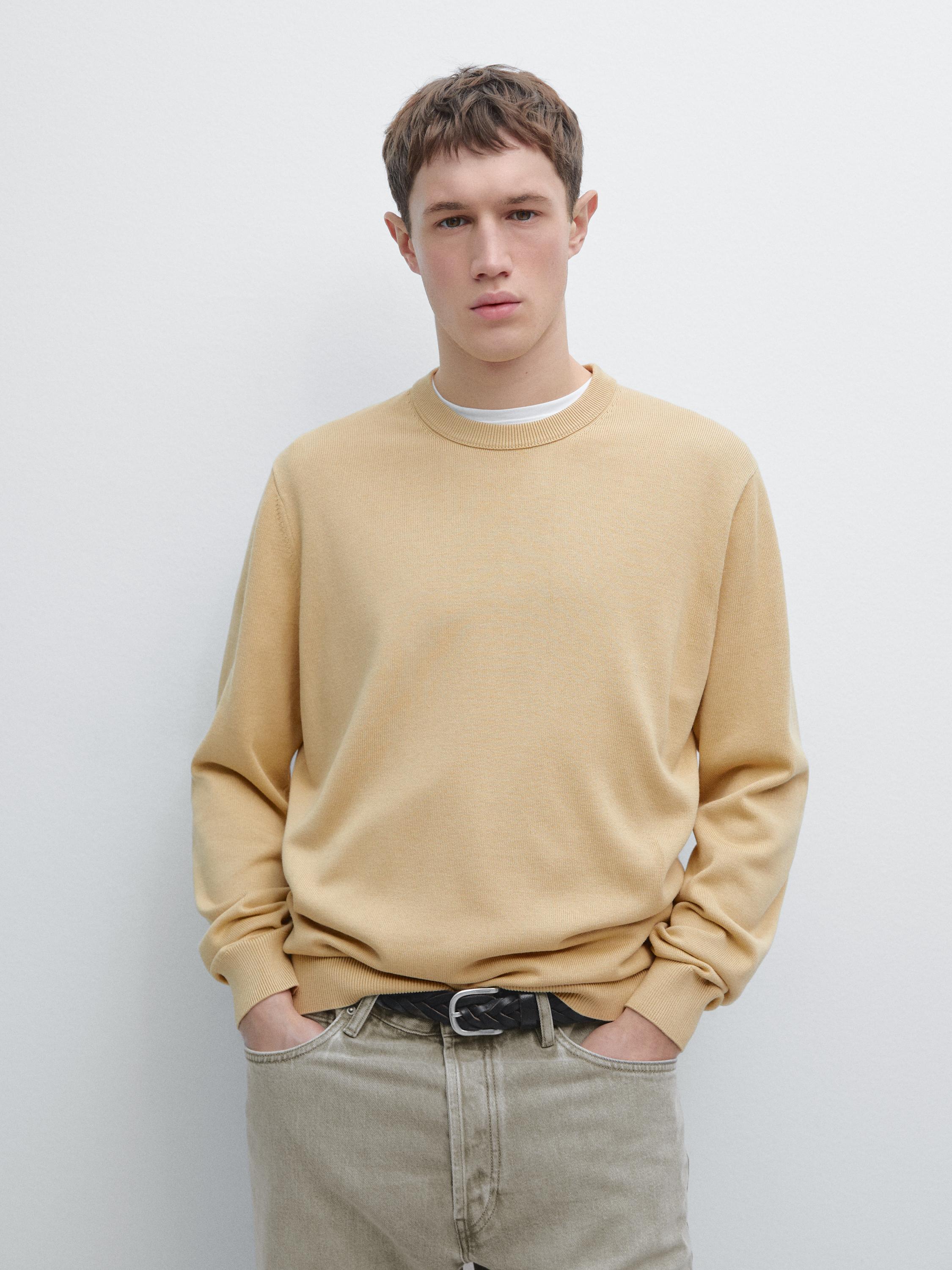 Pull maille en coton