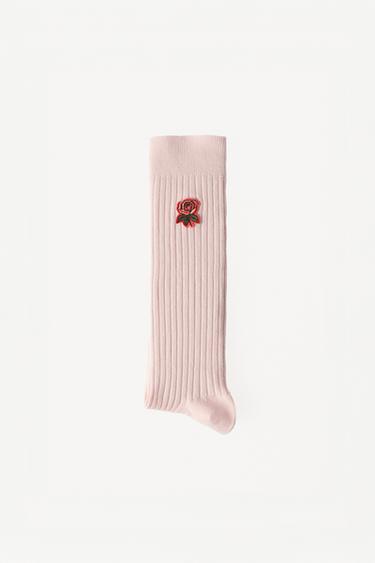 WILLY CHAVARRIA X ZARA RIB SOCKS - Pink by Zara - Image 1