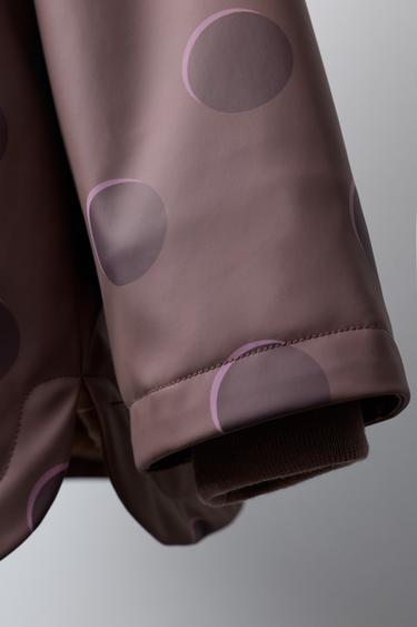 POLKA DOT WATER-RESISTANT RAINCOAT - Dusty mauve by Zara - Image 5