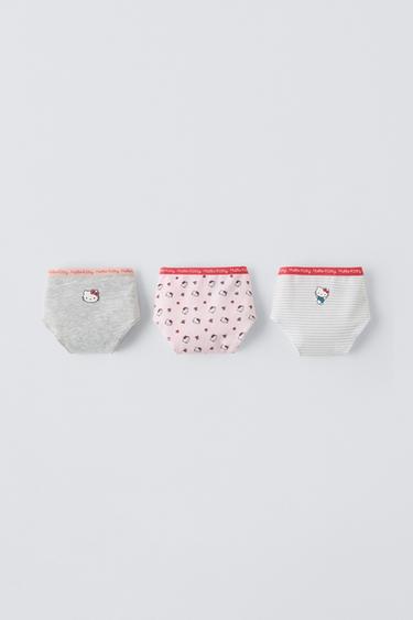 6-14 YEARS/ THREE-PACK OF HELLO KITTY© BRIEFS - Red by Zara
