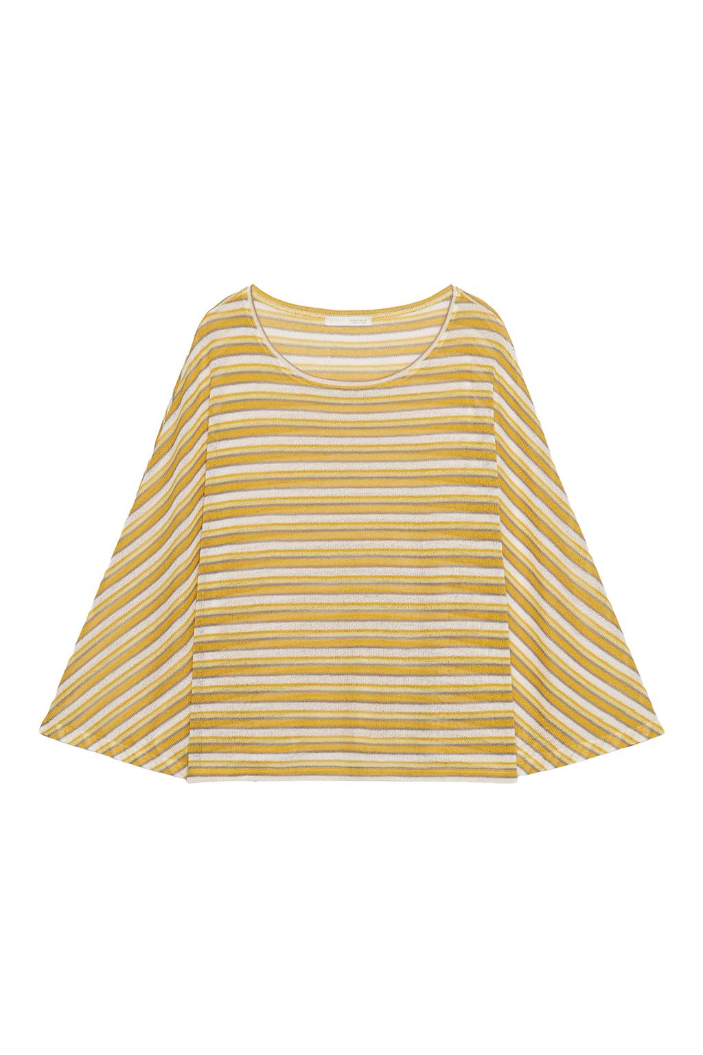 RUSTIC STRIPED CAPE T-SHIRT - image 3