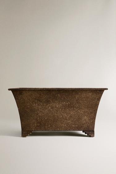 Zara IRON PLANT POTS - Grays