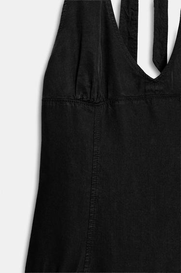 FLOWING HALTER MINI DRESS - Black by Zara - Image 6
