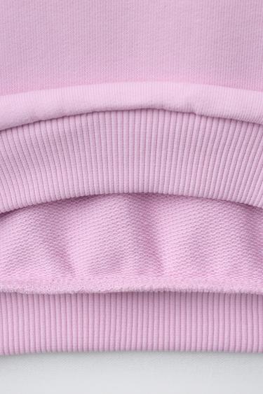 SWEAT IMPRIMÉ À RELIEF - Mauve clair de Zara - Image 3