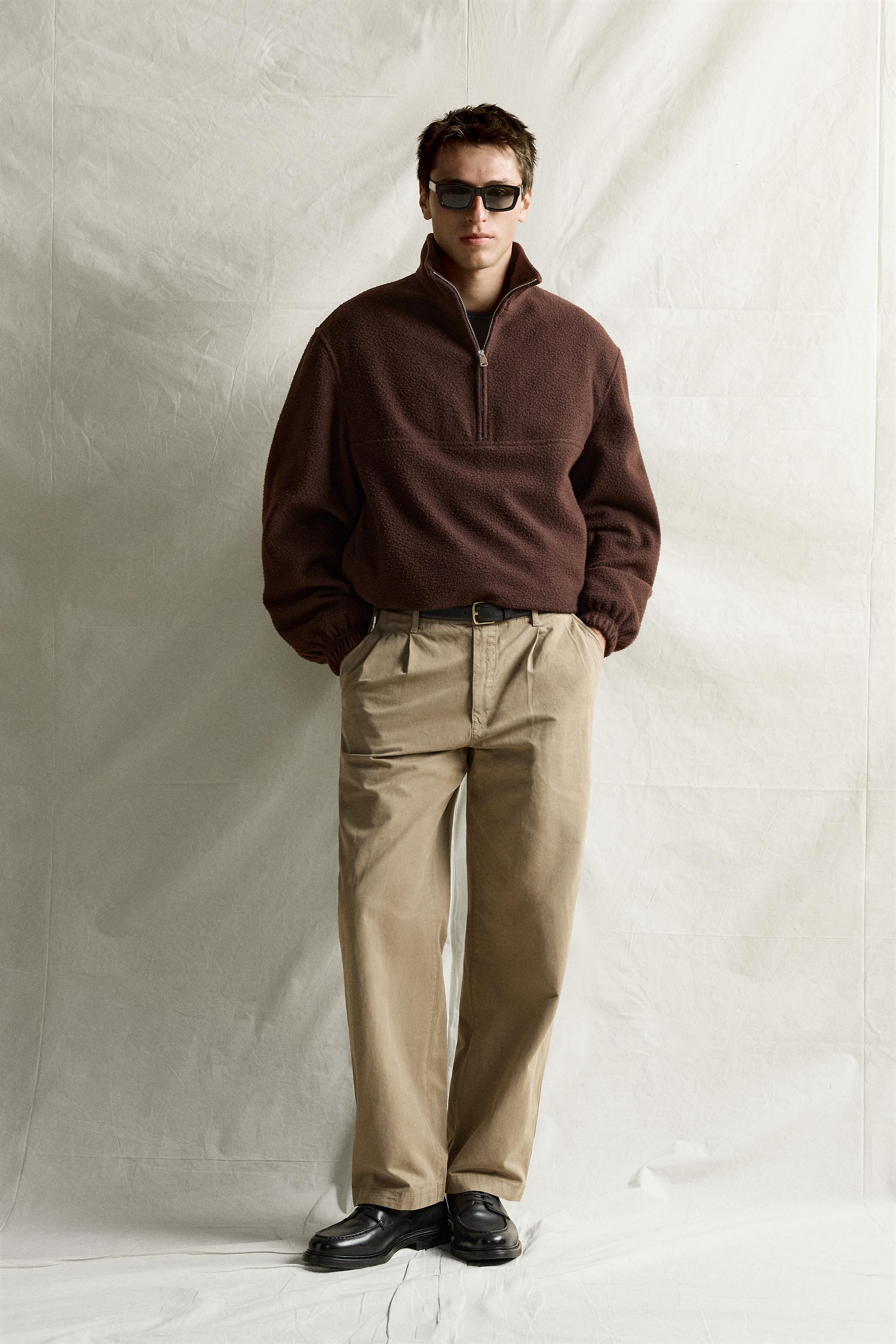 WOOL-BLEND KANGAROO JACKET - Dark plum | ZARA United States