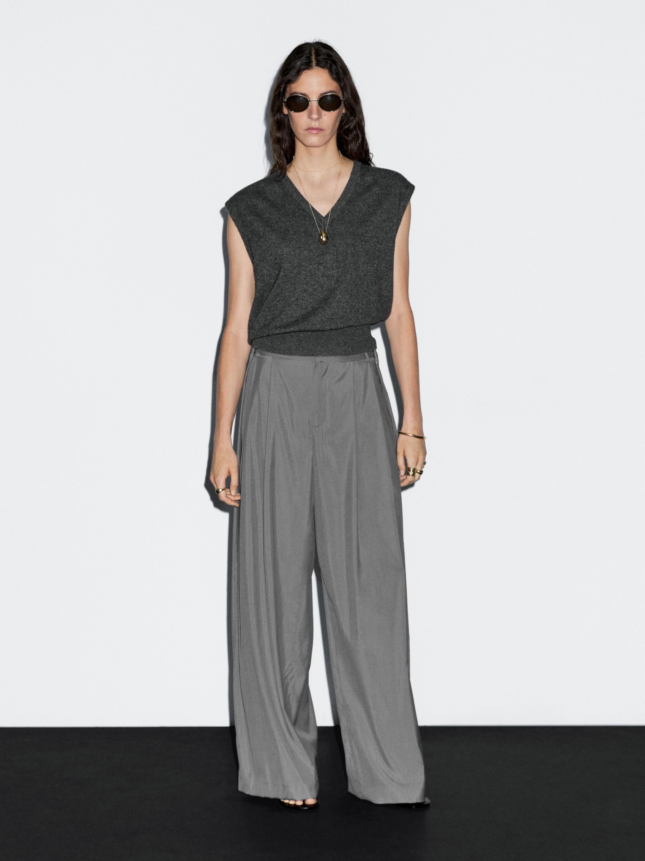 Pantalon fluide à pinces
