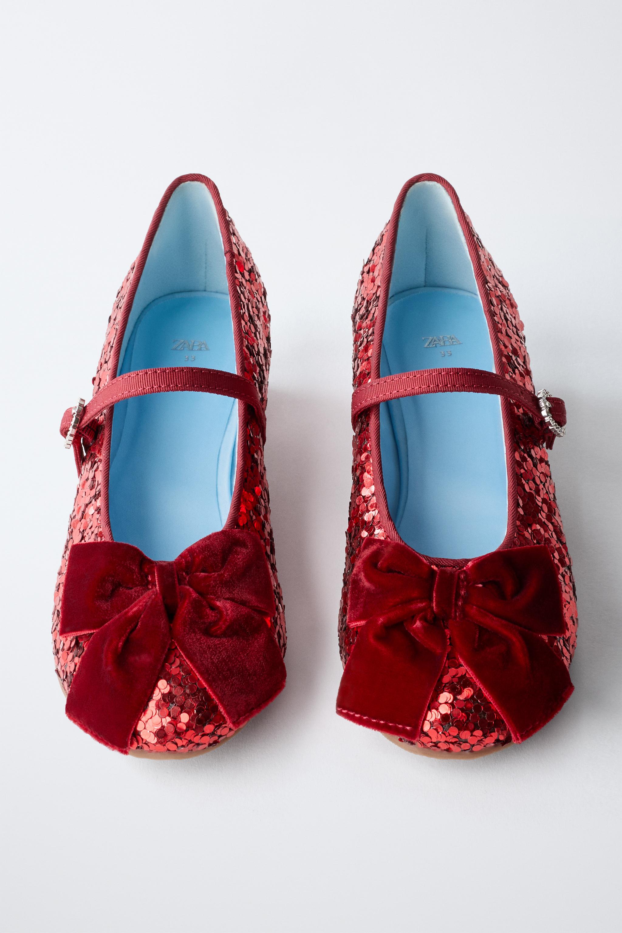 CHAUSSURES À TALONS PAILLETTES ET NŒUD