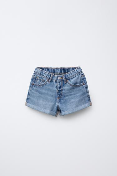 BERMUDA DENIM MOM FIT - Azul medio de Zara