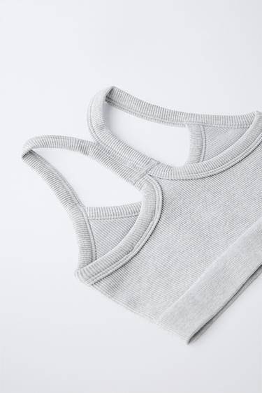 8-14 YEARS/ TWO-PACK OF SEAMLESS TOPS - Black by Zara - Image 2