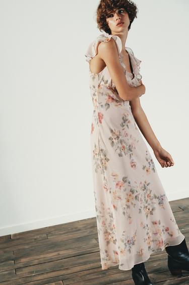 ROBE MIDI À FLEURS - unique de Zara - Image 2