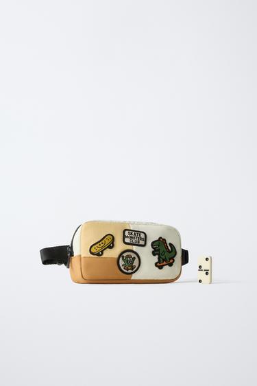 BELT BAG WITH PATCHES - Sand Brown by Zara - Image 5