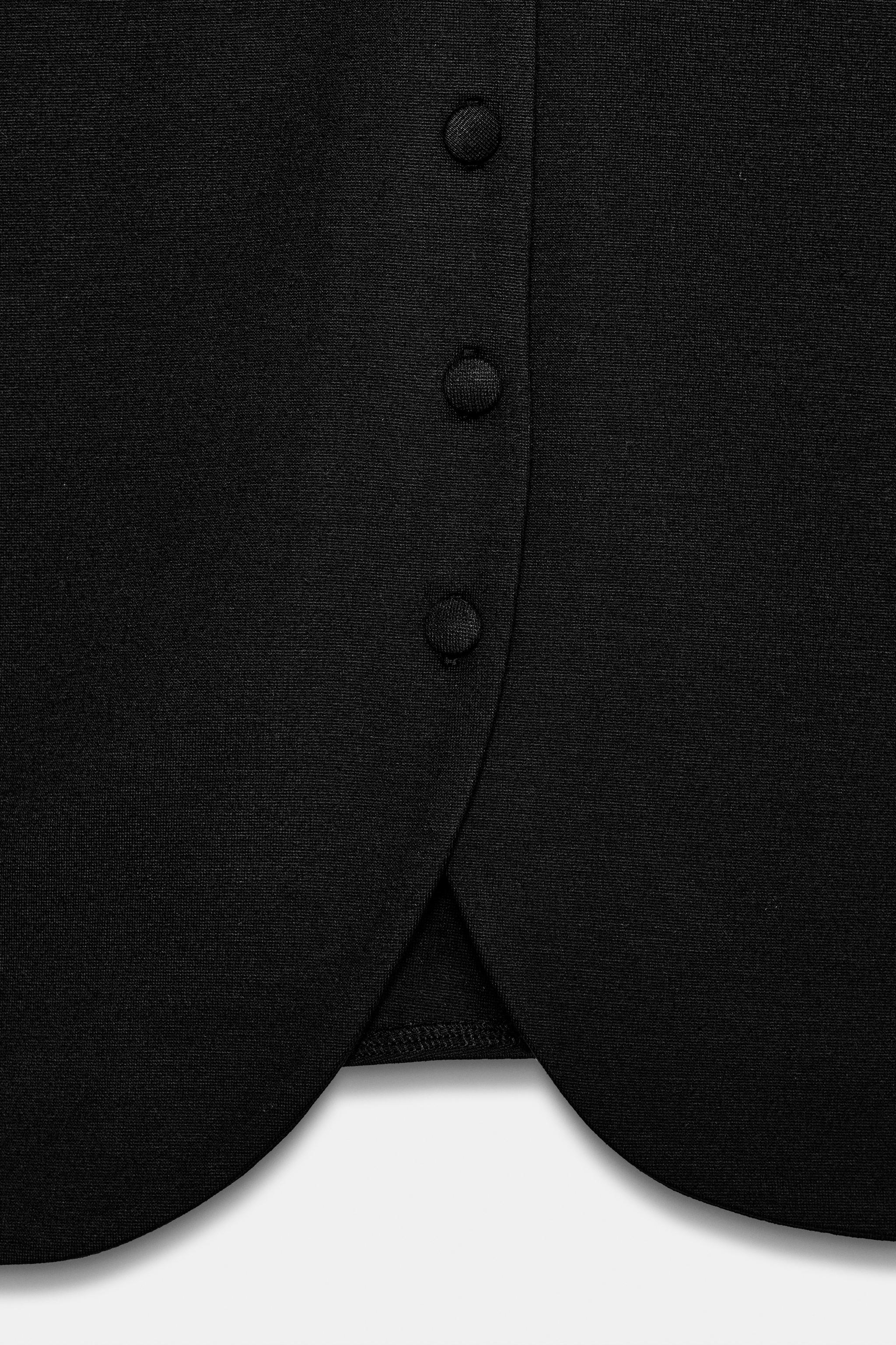 Женские пиджаки Zara INTERLOCK BUTTON BLAZER — фото 8