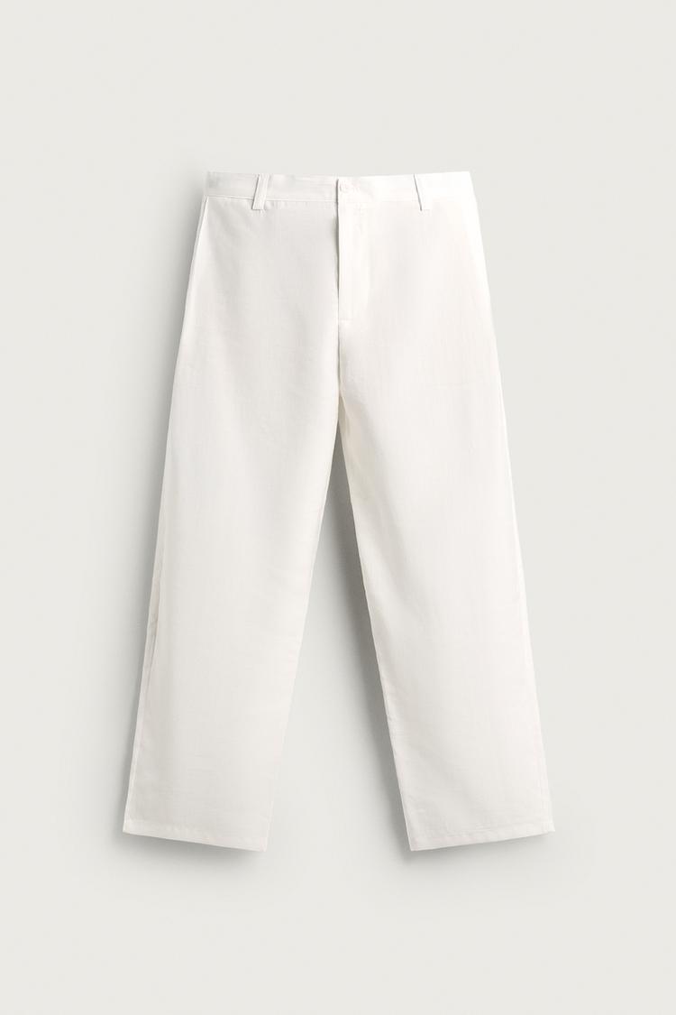 FLOWING TROUSERS WITH SIDE PLEATS