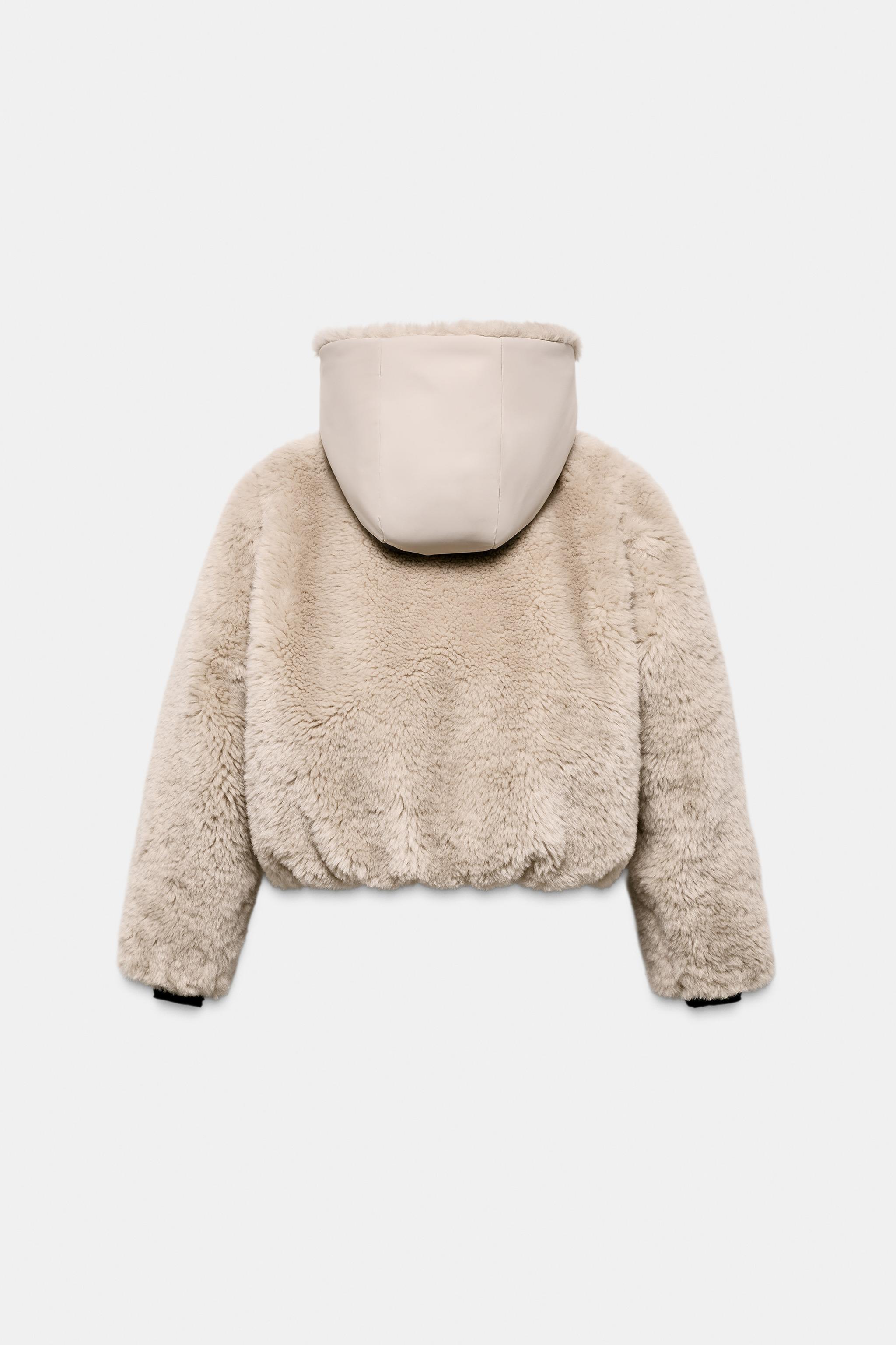 SHORT FAUX FUR HOODIE RECCO® TECHNOLOGY SKI COLLECTION