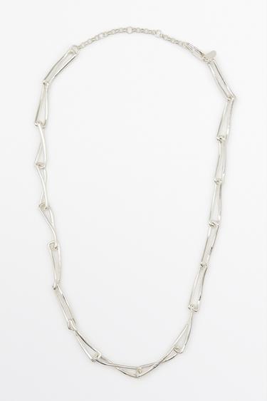 Collier long à maillons - Argent de Zara