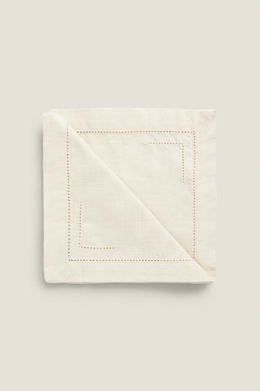 PACK SERVILLETAS ALGODÓN VAINICA (PACK DE 2) - Crudo de Zara