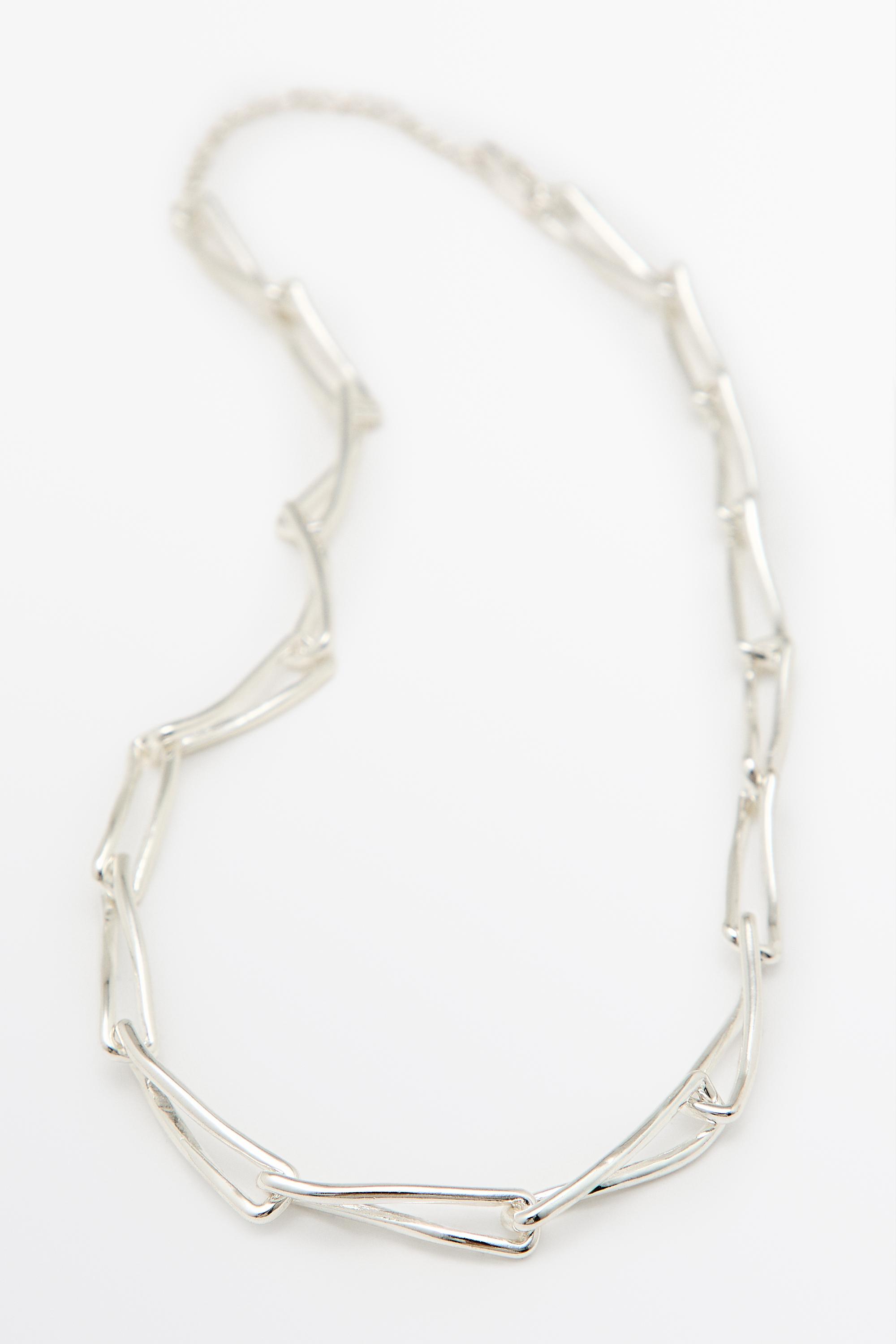 Long link necklace — Silver