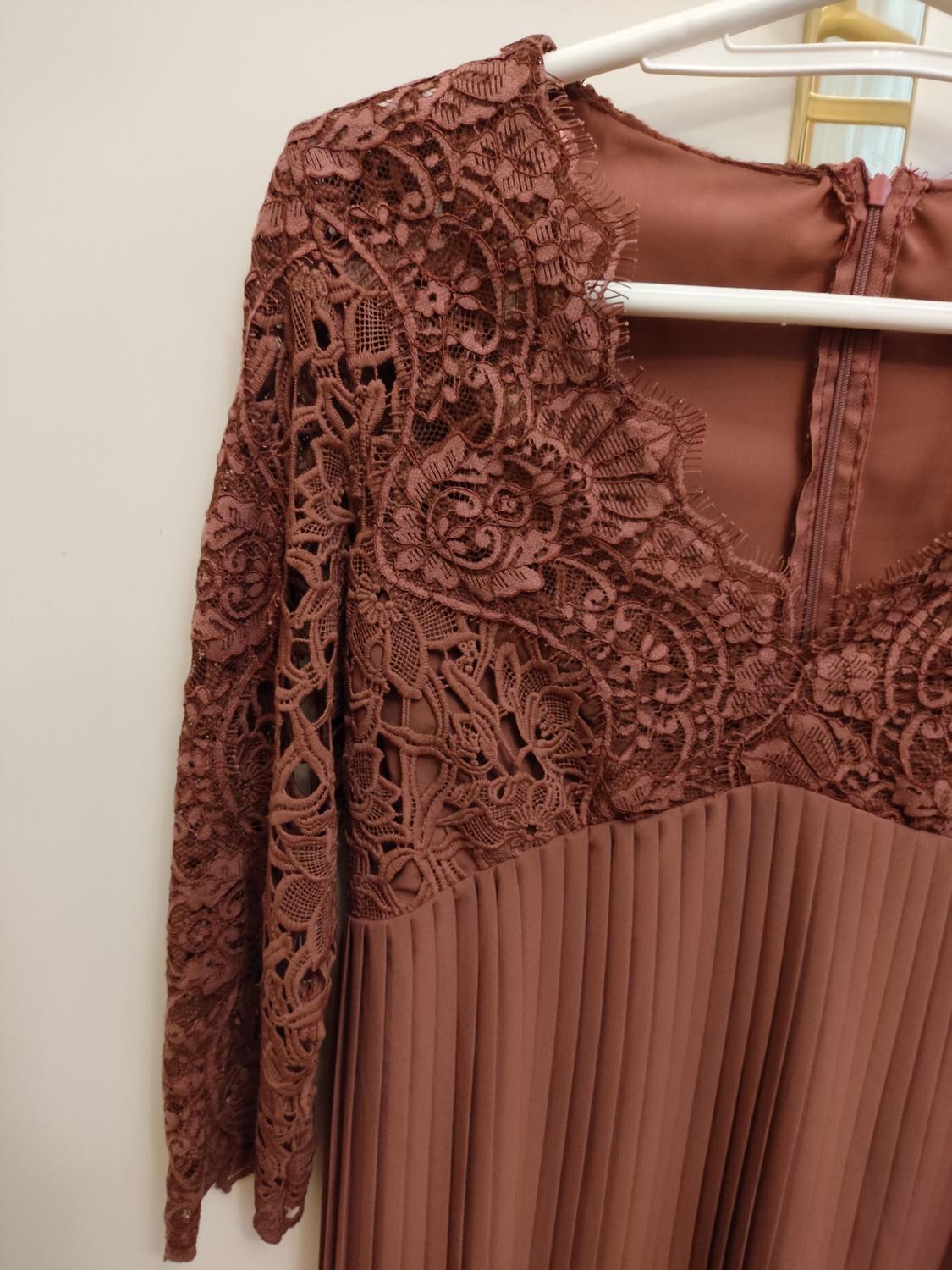 CONTRAST LACE DRESS - Image 3