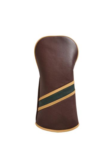 DRIVER GOLF CLUB COVER - Brown / Green by Zara