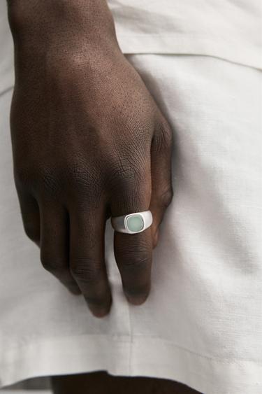 BAGUE CHEVALIÈRE PIERRE - Argent de Zara - Image 1