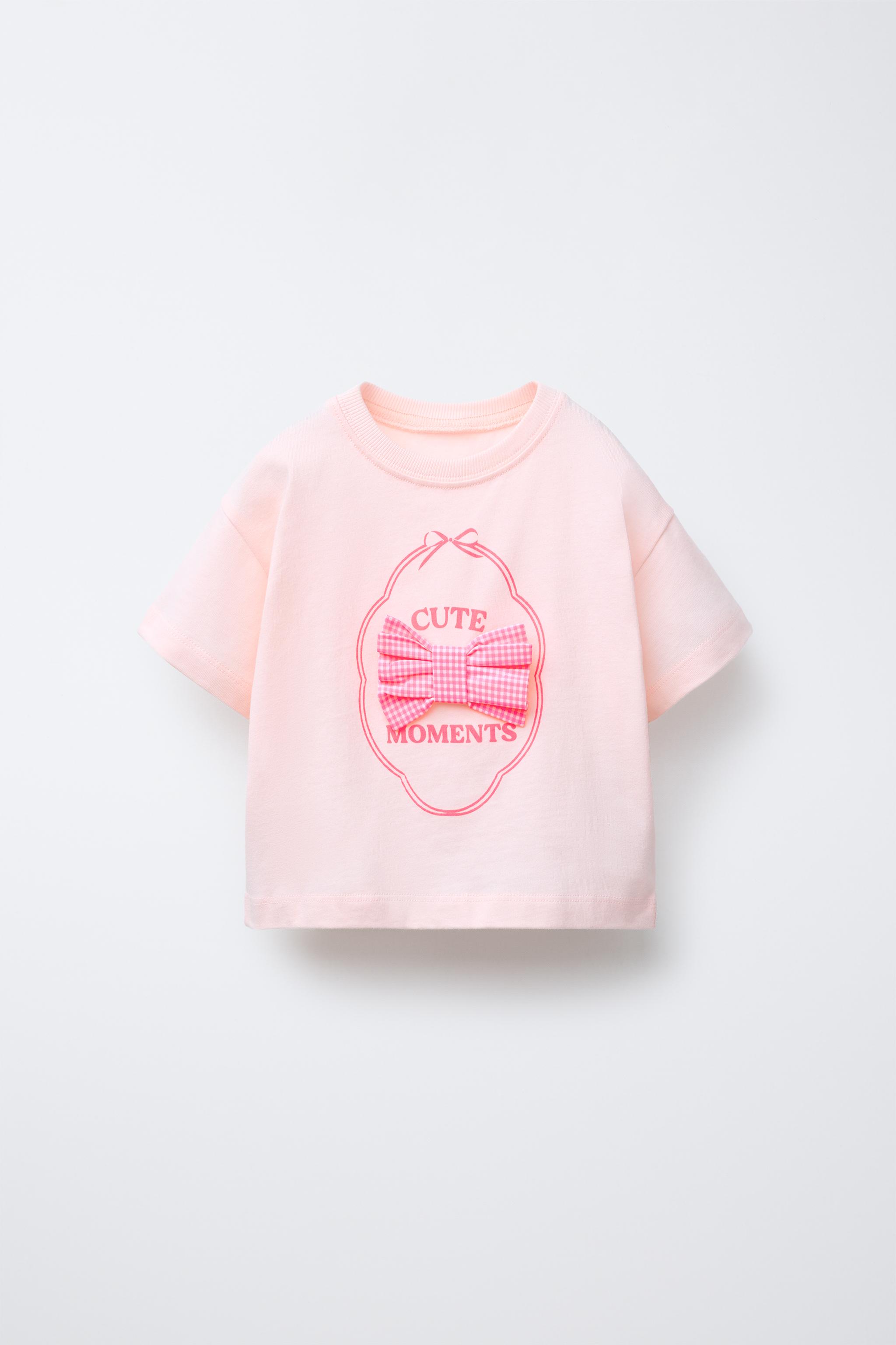 GINGHAM APPLIQUÉ T-SHIRT