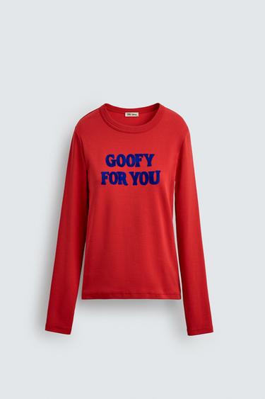 SLOGAN T-SHIRT HARRY LAMBERT FOR ZARA X DISNEY - Red by Zara